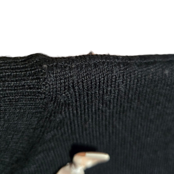 Alice + Olivia All Over Bow Wool Embellished Knit Pullover Sweater‎ - Picture 7 of 7